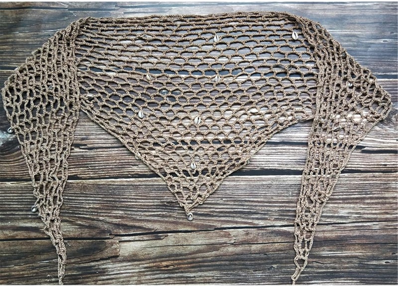 Ldcx Green Swimwear Cover Up Crochet Sarong,Sexy Fashion Beach Hand Crochet Shawl Capelet Fishnet Net Skirt.(SJJ42) - Image 4